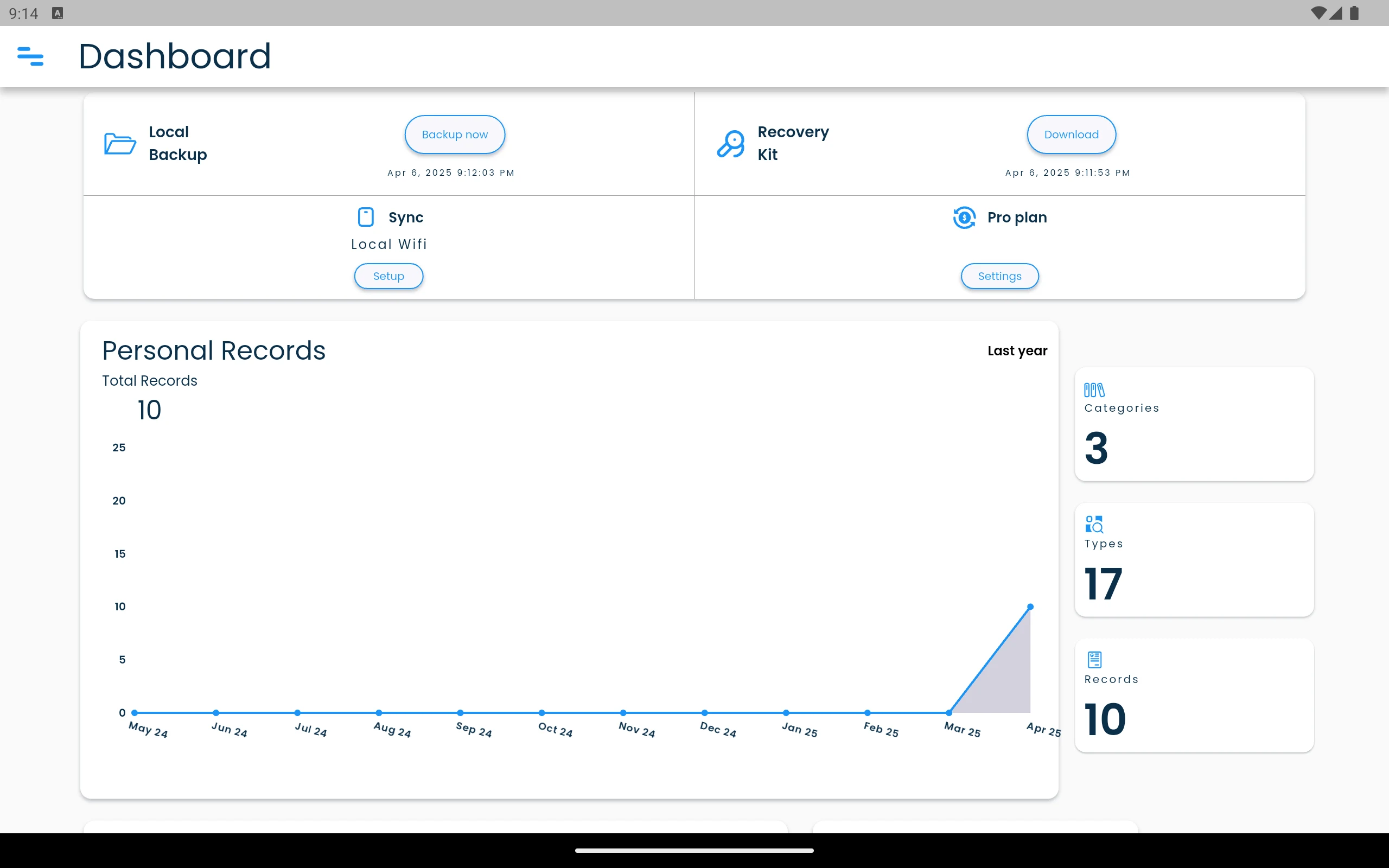 SplashID Classic screenshot
